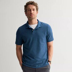 Sonoma Goods For Life® Short Sleeve Relaxed Fit Pique Polo-Sailor Water